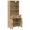 VidaXL Highboard Remeselný dub 69,5 x 34 x 180 cm Kompozitné drevo