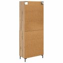 VidaXL Highboard Remeselný dub 69,5 x 34 x 180 cm Kompozitné drevo