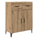 VidaXL Highboard Remeselný dub 69,5 x 34 x 180 cm Kompozitné drevo