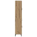 VidaXL Highboard Remeselný dub 69,5 x 34 x 180 cm Kompozitné drevo