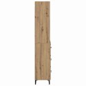 VidaXL Highboard Remeselný dub 69,5 x 34 x 180 cm Kompozitné drevo