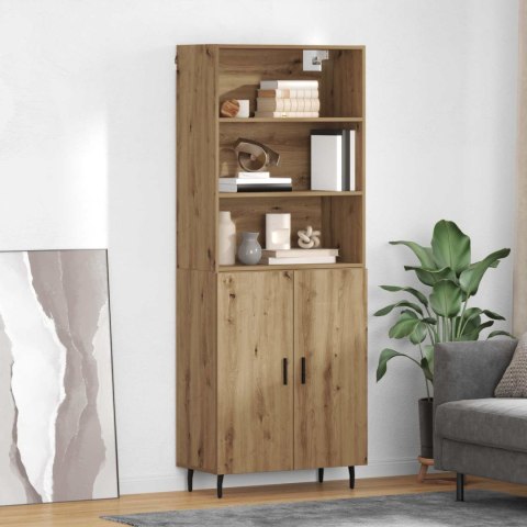 VidaXL Highboard Remeselný dub 69,5 x 34 x 180 cm