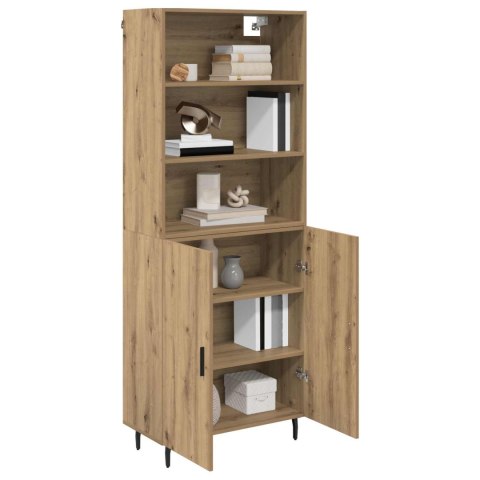VidaXL Highboard Remeselný dub 69,5 x 34 x 180 cm