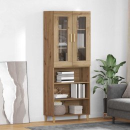 VidaXL Highboard Remeselný dub 69,5 x 34 x 180 cm