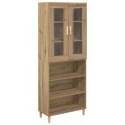 VidaXL Highboard Remeselný dub 69,5 x 34 x 180 cm