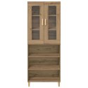 VidaXL Highboard Remeselný dub 69,5 x 34 x 180 cm