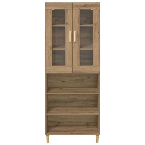 VidaXL Highboard Remeselný dub 69,5 x 34 x 180 cm
