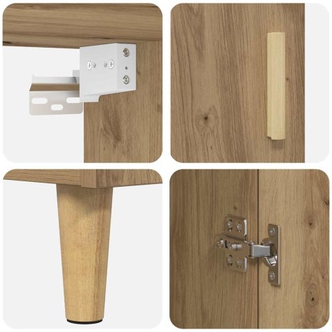 VidaXL Highboard Remeselný dub 69,5 x 34 x 180 cm