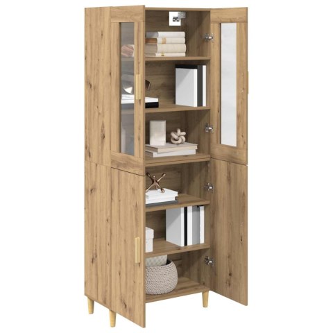 VidaXL Highboard Remeselný dub 69,5 x 34 x 180 cm