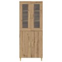 VidaXL Highboard Remeselný dub 69,5 x 34 x 180 cm