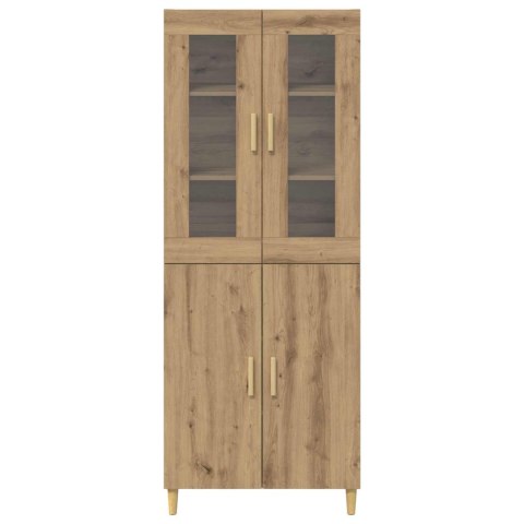 VidaXL Highboard Remeselný dub 69,5 x 34 x 180 cm