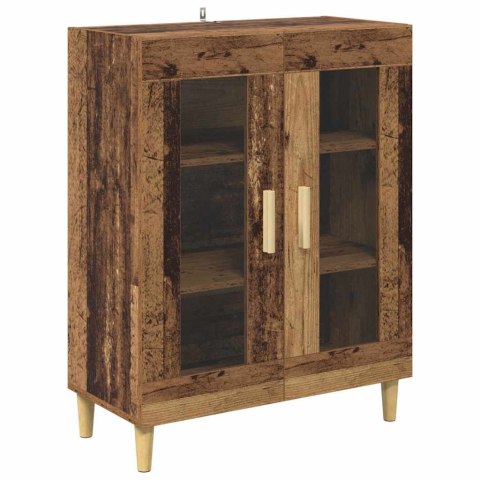 VidaXL Highboard Staré drevo 69,5 x 32,5 x 180 cm Kompozitné drevo