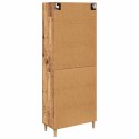 VidaXL Highboard Staré drevo 69,5 x 34 x 180 cm Kompozitné drevo