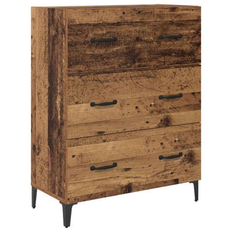 VidaXL Highboard Staré drevo 69,5 x 34 x 180 cm Kompozitné drevo