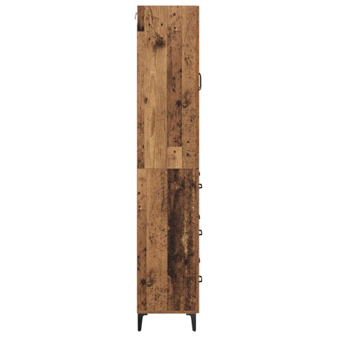 VidaXL Highboard Staré drevo 69,5 x 34 x 180 cm Kompozitné drevo