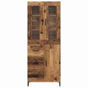 VidaXL Highboard Staré drevo 69,5 x 34 x 180 cm Kompozitné drevo