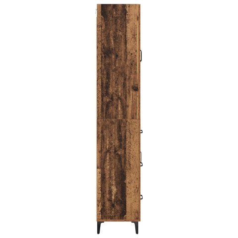 VidaXL Highboard Staré drevo 69,5 x 34 x 180 cm Kompozitné drevo