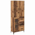 VidaXL Highboard Staré drevo 69,5 x 34 x 180 cm Kompozitné drevo