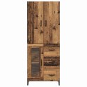 VidaXL Highboard Staré drevo 69,5 x 34 x 180 cm Kompozitné drevo