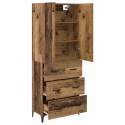 VidaXL Highboard Staré drevo 69,5 x 34 x 180 cm Kompozitné drevo