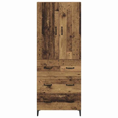 VidaXL Highboard Staré drevo 69,5 x 34 x 180 cm Kompozitné drevo