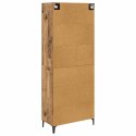 VidaXL Highboard Staré drevo 69,5 x 34 x 180 cm Kompozitné drevo