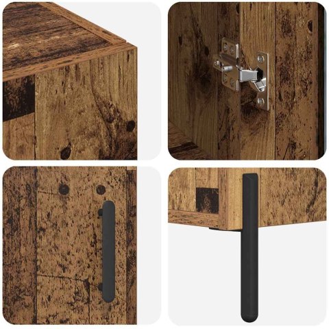 VidaXL Highboard Staré drevo 69,5 x 34 x 180 cm Kompozitné drevo