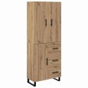 VidaXL Highboard so zásuvkou 2 pcs Remeselný dub 69,5 x 34 x 180 cm