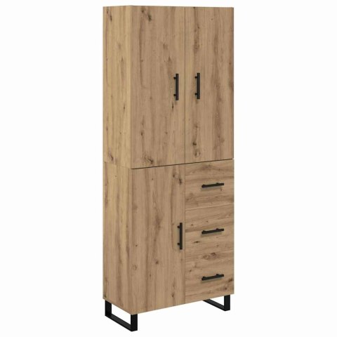 VidaXL Highboard so zásuvkou 2 pcs Remeselný dub 69,5 x 34 x 180 cm