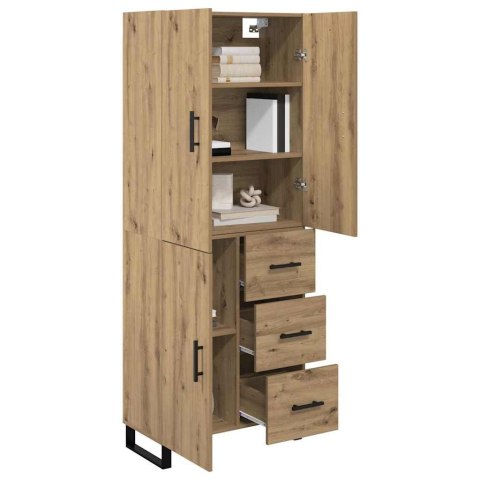 VidaXL Highboard so zásuvkou 2 pcs Remeselný dub 69,5 x 34 x 180 cm