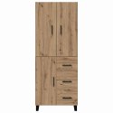 VidaXL Highboard so zásuvkou 2 pcs Remeselný dub 69,5 x 34 x 180 cm
