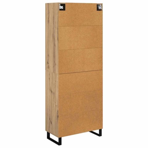 VidaXL Highboard so zásuvkou 2 pcs Remeselný dub 69,5 x 34 x 180 cm