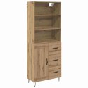 VidaXL Highboard so zásuvkou 2 pcs Remeselný dub Kompozitné drevo