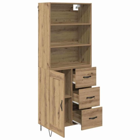 VidaXL Highboard so zásuvkou 2 pcs Remeselný dub Kompozitné drevo