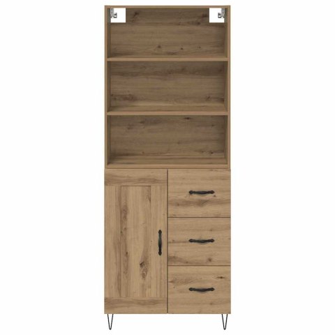 VidaXL Highboard so zásuvkou 2 pcs Remeselný dub Kompozitné drevo