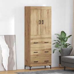 VidaXL Highboard so zásuvkou 2 pcs Remeselný dub Kompozitné drevo