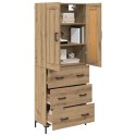 VidaXL Highboard so zásuvkou 2 pcs Remeselný dub Kompozitné drevo