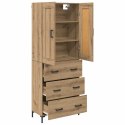 VidaXL Highboard so zásuvkou 2 pcs Remeselný dub Kompozitné drevo