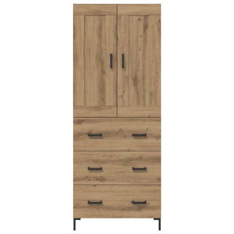 VidaXL Highboard so zásuvkou 2 pcs Remeselný dub Kompozitné drevo