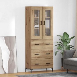 VidaXL Highboard so zásuvkou 2 pcs Remeselný dub Kompozitné drevo
