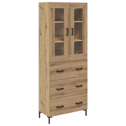 VidaXL Highboard so zásuvkou 2 pcs Remeselný dub Kompozitné drevo