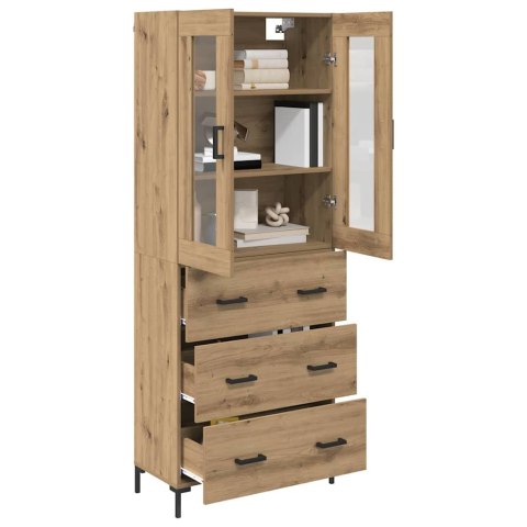 VidaXL Highboard so zásuvkou 2 pcs Remeselný dub Kompozitné drevo