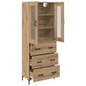 VidaXL Highboard so zásuvkou 2 pcs Remeselný dub Kompozitné drevo
