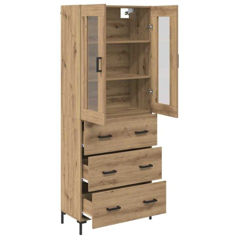 VidaXL Highboard so zásuvkou 2 pcs Remeselný dub Kompozitné drevo