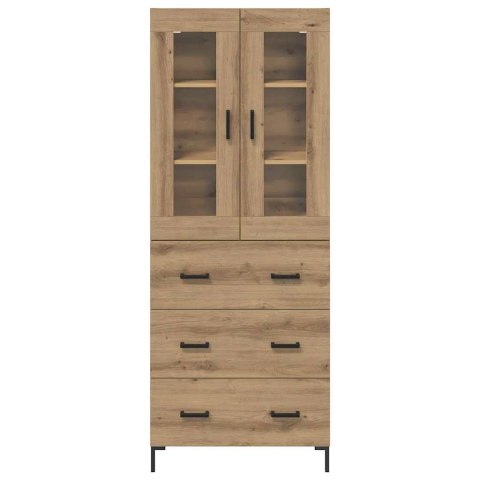 VidaXL Highboard so zásuvkou 2 pcs Remeselný dub Kompozitné drevo