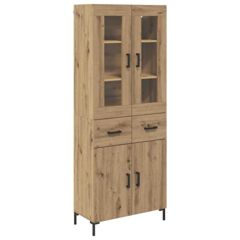 VidaXL Highboard so zásuvkou 2 pcs Remeselný dub Kompozitné drevo