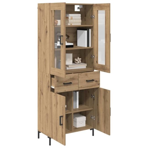 VidaXL Highboard so zásuvkou 2 pcs Remeselný dub Kompozitné drevo