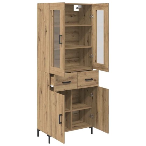 VidaXL Highboard so zásuvkou 2 pcs Remeselný dub Kompozitné drevo