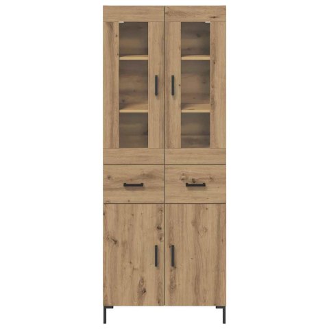 VidaXL Highboard so zásuvkou 2 pcs Remeselný dub Kompozitné drevo