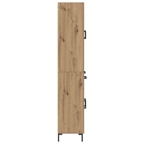 VidaXL Highboard so zásuvkou 2 pcs Remeselný dub Kompozitné drevo